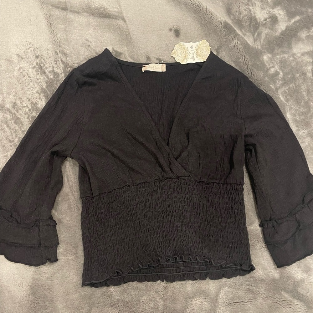 Black crop top